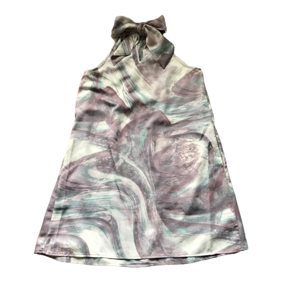 NWT A New Day Gorgeous Silky Mini Dress with Tie in the back - Picture 6 of 13